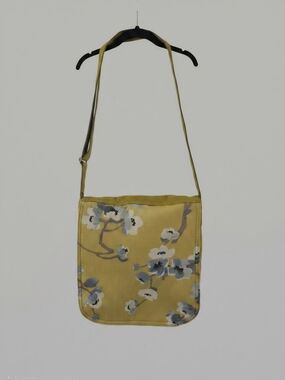 Floral Yellow Messenger Bag With Adjustable Strap for Women
